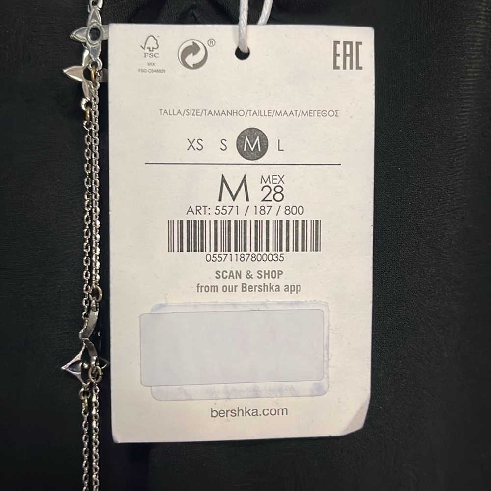 Bershka Black Sexy Sheath Midi Dress Spaghetti Strap Looks Amazing On - Picture 8 of 15